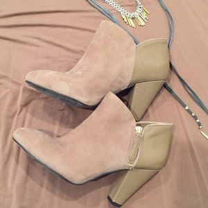 Gianni Bini suede and leather booties